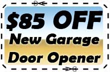 85$ off new garage door opener
